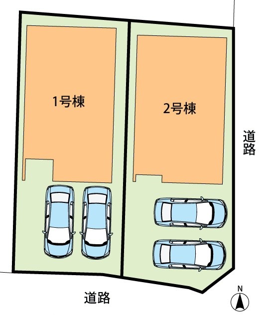 藤井寺市惣社　第1期　2号地 区画図