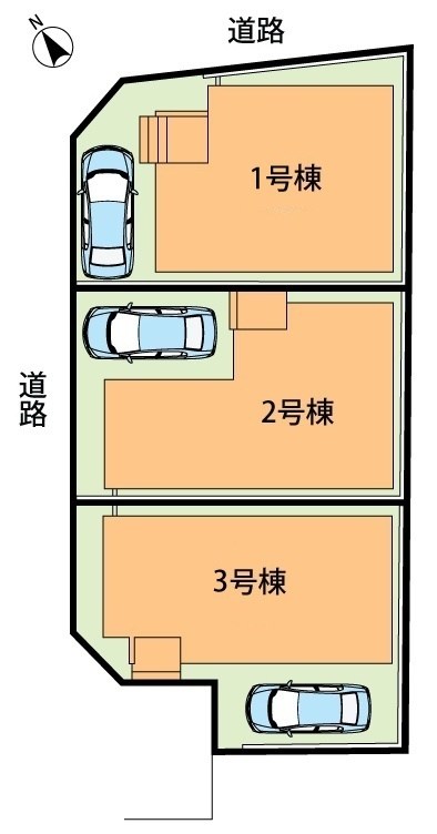 摂津市鳥飼下　第1期　2号地  区画図