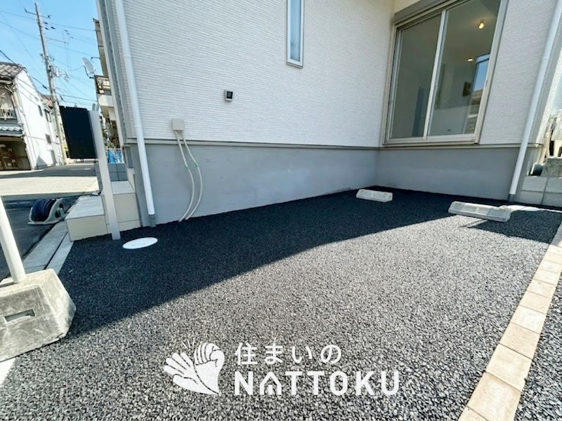 大阪市住之江区北島　第1期　1号地  現地写真（駐車場）