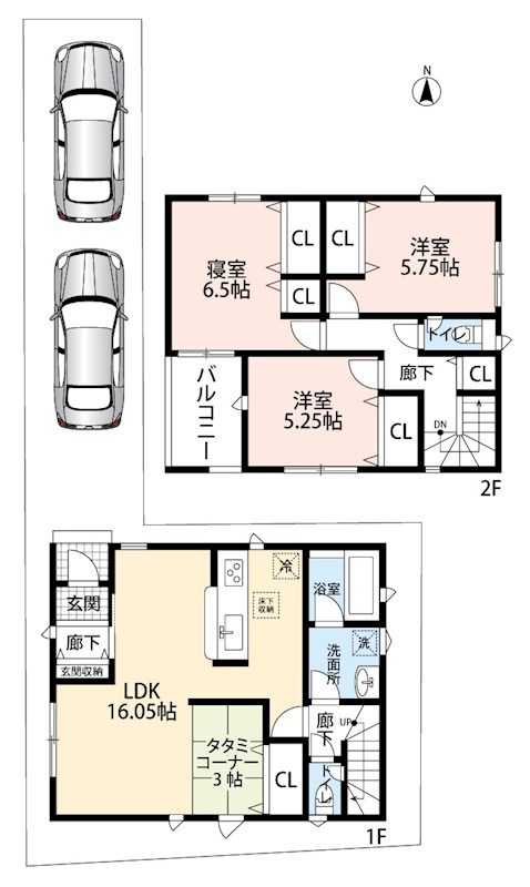 大阪市住之江区北島　第1期　2号地  間取図・土地図