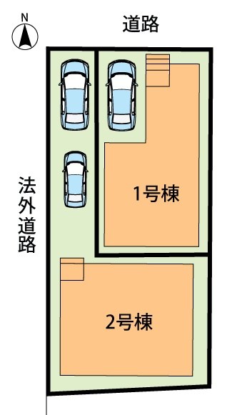 大阪市住之江区北島　第1期　2号地  区画図