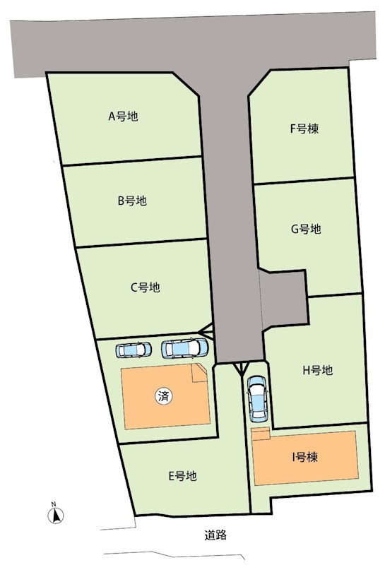 堺市美原区阿弥　I号地 区画図