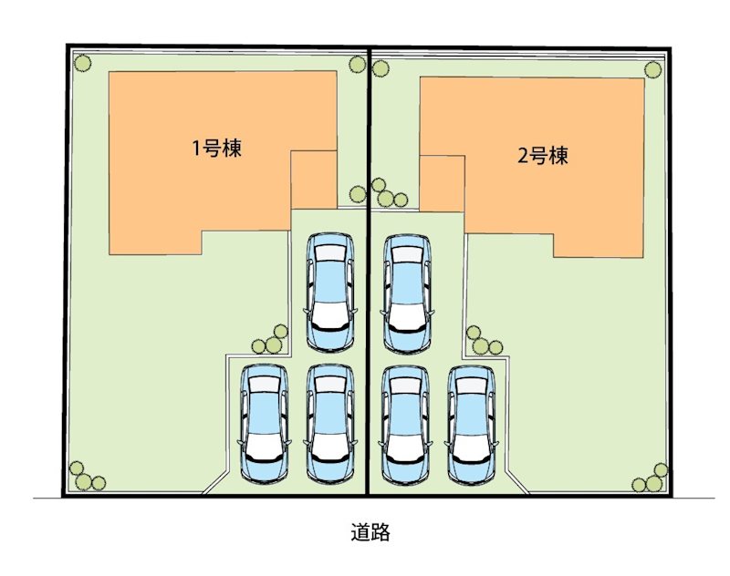 大垣市津村町　1号地 区画図