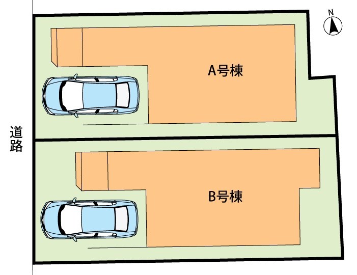 三島郡島本町東大寺　A号地 区画図