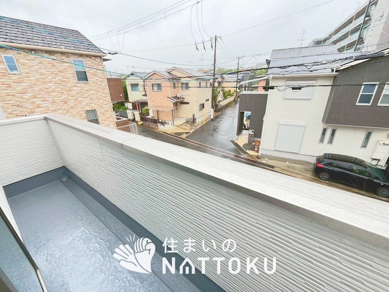 宇治市広野町丸山　第1期　1号地 現地写真（バルコニー）