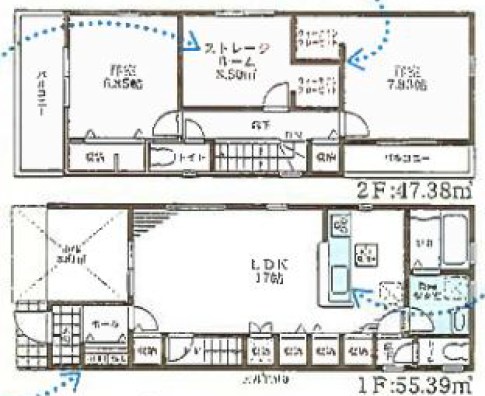 大阪市平野区平野市町　4号地  間取図・土地図