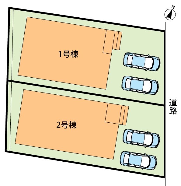 城陽市寺田市ノ久保　第6期　1号地 区画図