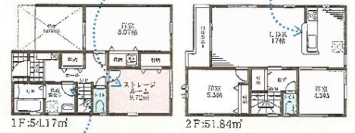 大阪市平野区平野市町　6号地  間取図・土地図