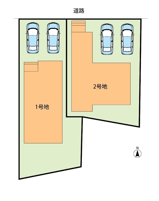 岐阜市八ツ梅町　第1期　2号地 区画図