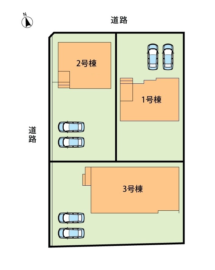 羽島市正木町新井　第2期　2号地 区画図