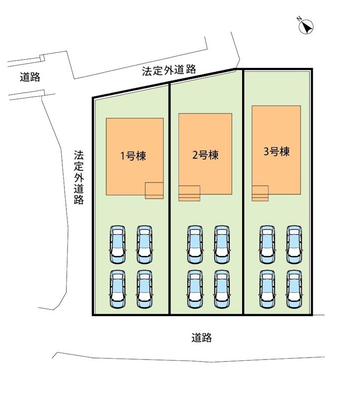加古川市西神吉町鼎　第1期　1号地 区画図