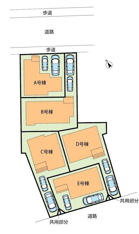 明石市魚住町西岡　B号地 区画図