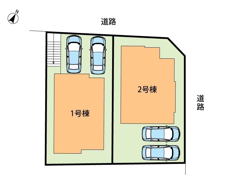 三木市緑が丘町西　2号地 区画図