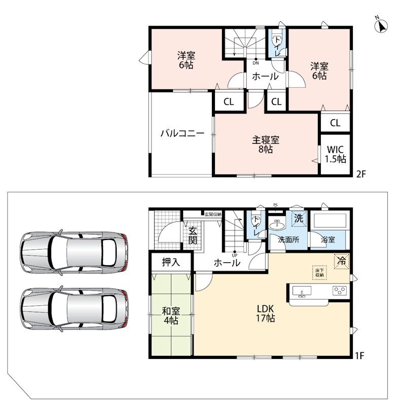 西脇市郷瀬町　第2期　2号地 間取図・土地図