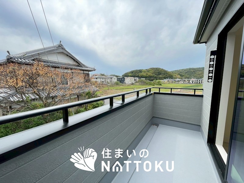 洲本市上物部　第3期 1号地 現地写真（バルコニー）