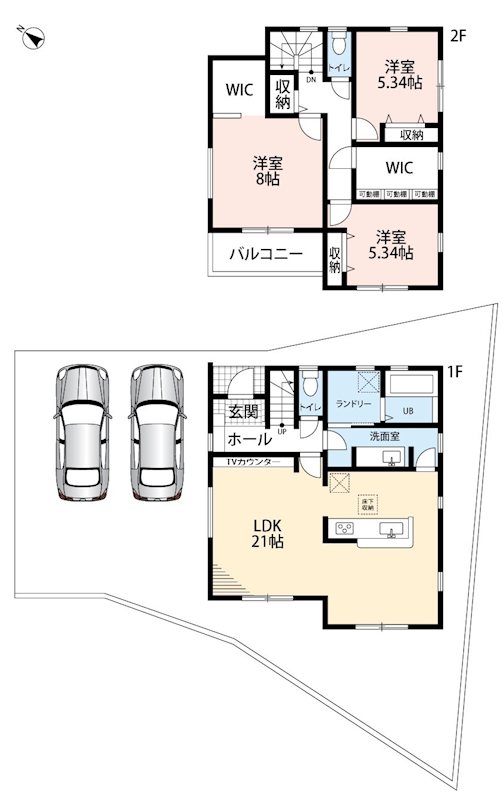 洲本市上物部　第3期　3号地  間取図・土地図