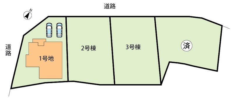 員弁郡東員町大木 区画図