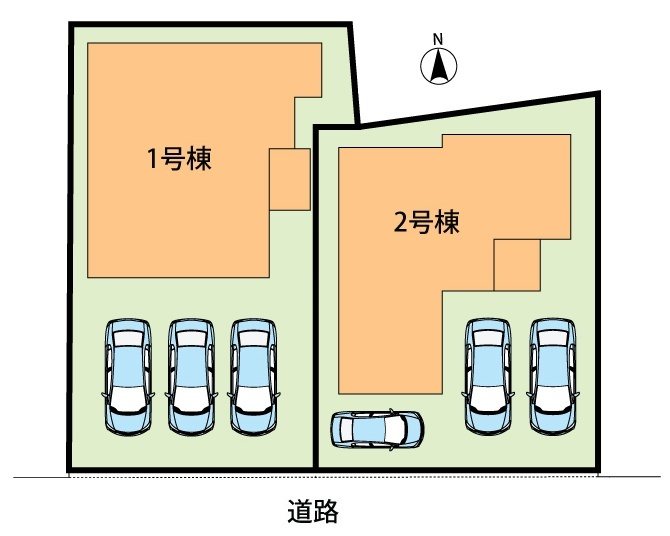 四日市市馳出町　2号地 区画図