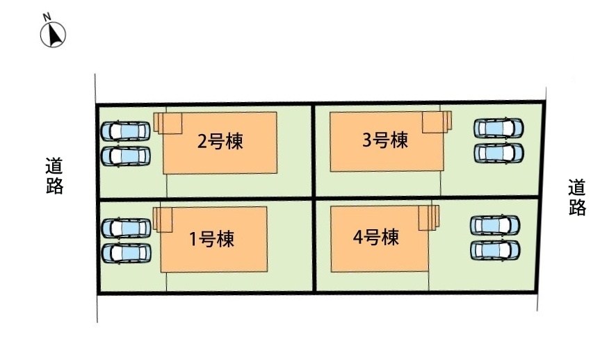 鈴鹿市岸岡町　第5期　2号地 区画図