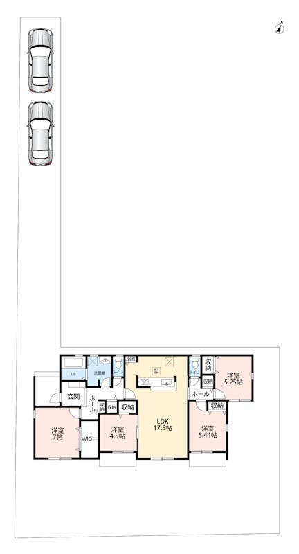 一宮市今伊勢町　第7期　3号地  間取図・土地図