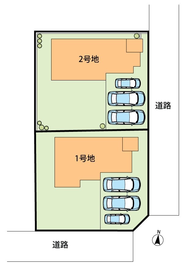 津市白塚町　2号地 区画図
