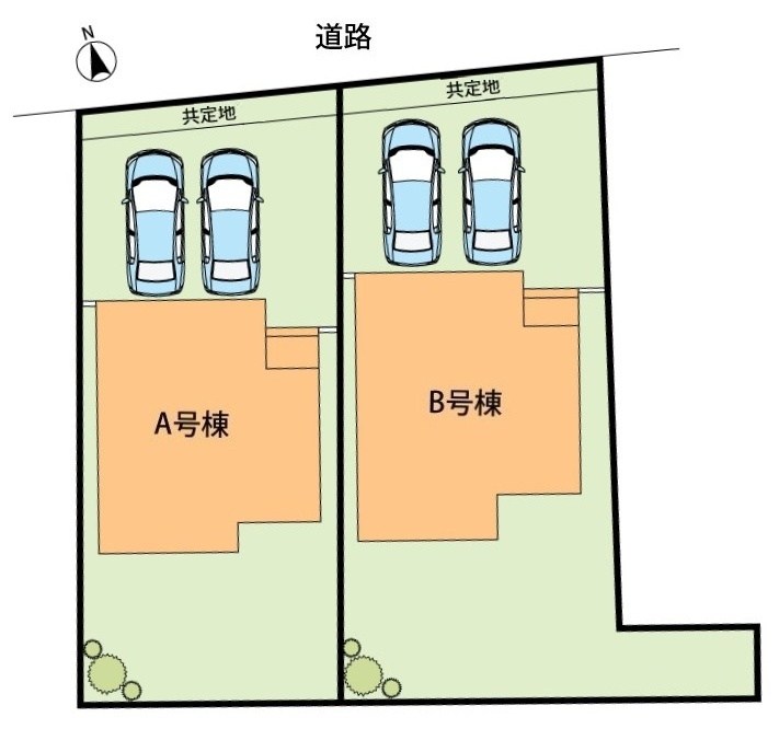 岐阜市近島　B号地  区画図