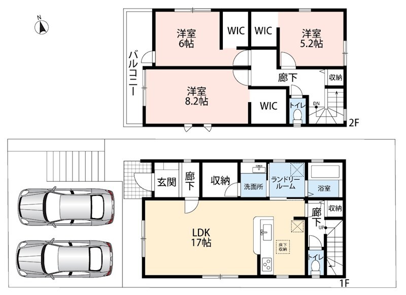 枚方市楠葉美咲　1号地 間取図・土地図