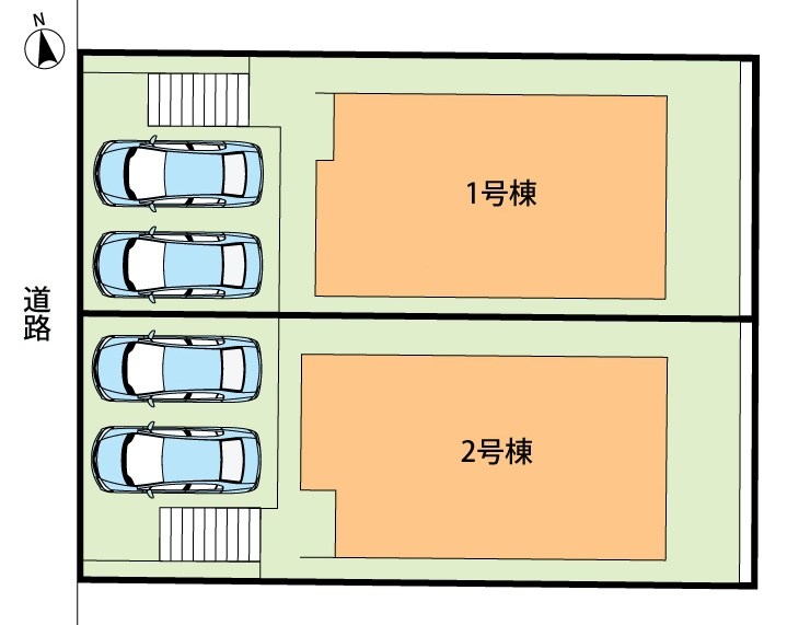 枚方市楠葉美咲　2号地 区画図