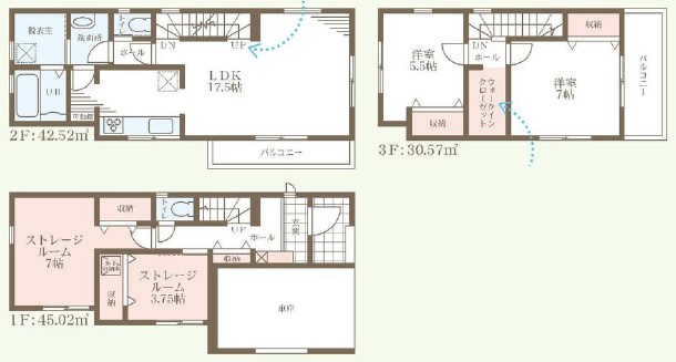 堺市中区陶器北　第12期　 間取図・土地図