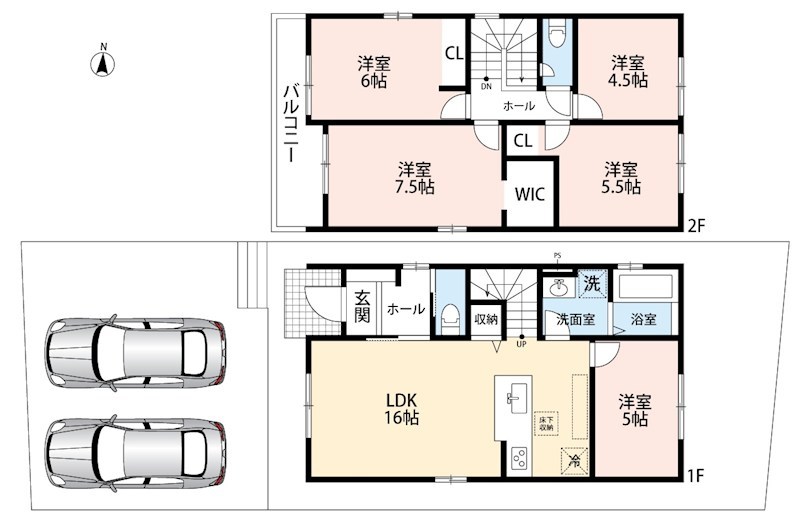 枚方市宮之阪　第1期 間取図・土地図