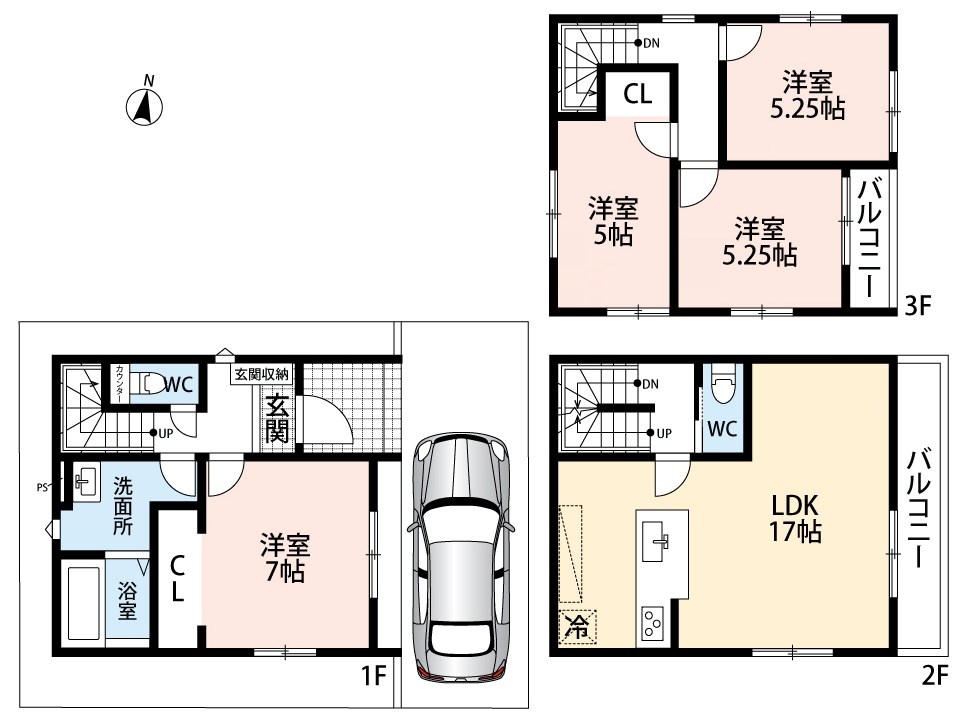 寝屋川市池田本町　第1期 間取図・土地図