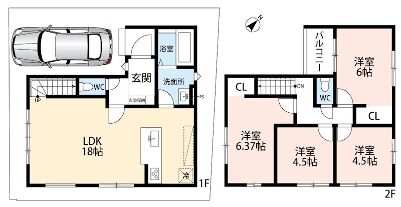 羽曳野市はびきの　第1期　 間取図・土地図