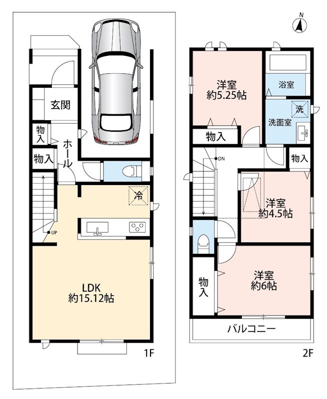 大阪市東住吉区杭全 間取図・土地図