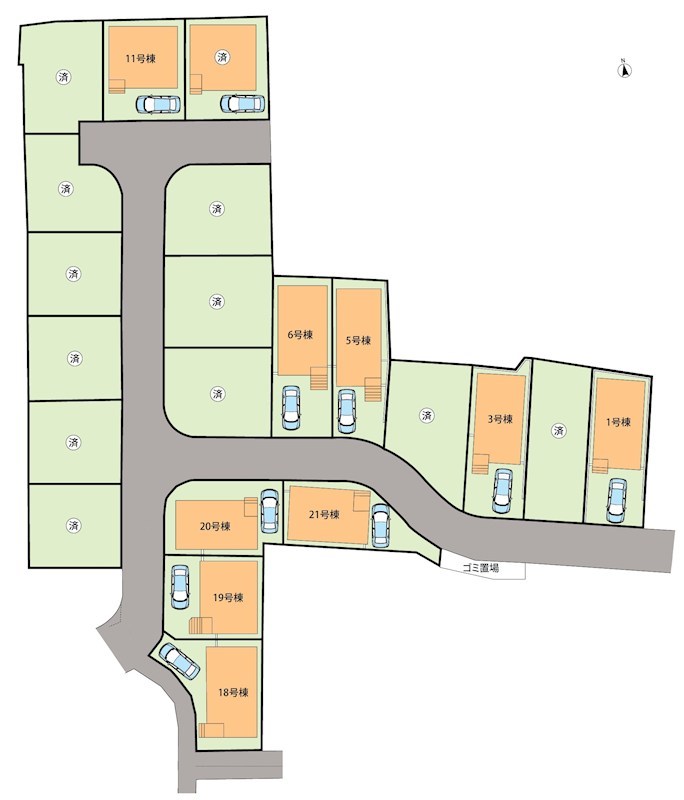 枚方市長尾峠町　第3期　20号地   区画図