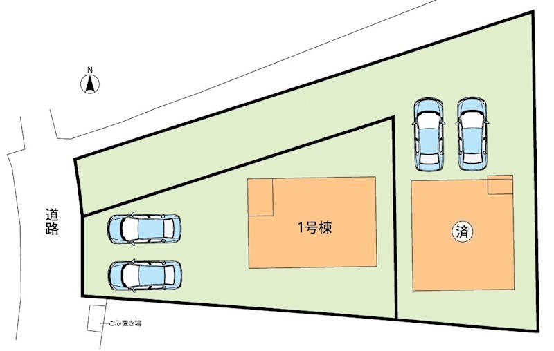 東近江市小脇町　第5期 1号地 区画図