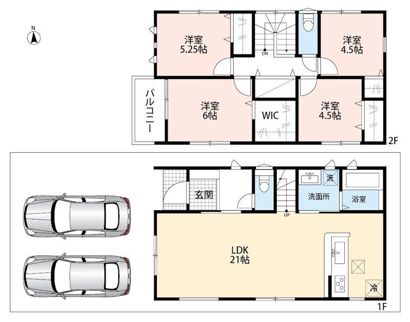 京都市伏見区羽束師鴨川町　第3期　1号地 間取図・土地図