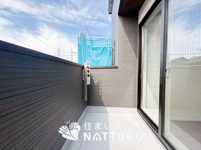 京都市伏見区羽束師鴨川町　第3期　1号地 現地写真（バルコニー）