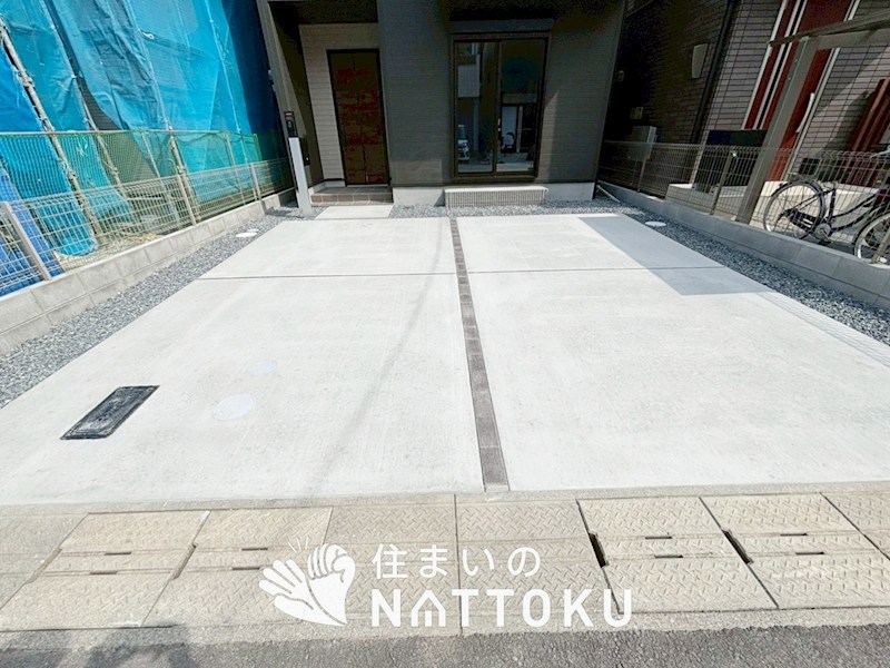 京都市伏見区羽束師鴨川町　第3期　1号地 現地写真（駐車場）