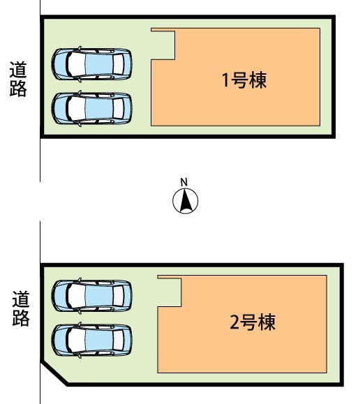 京都市伏見区羽束師鴨川町　第3期　2号地 区画図