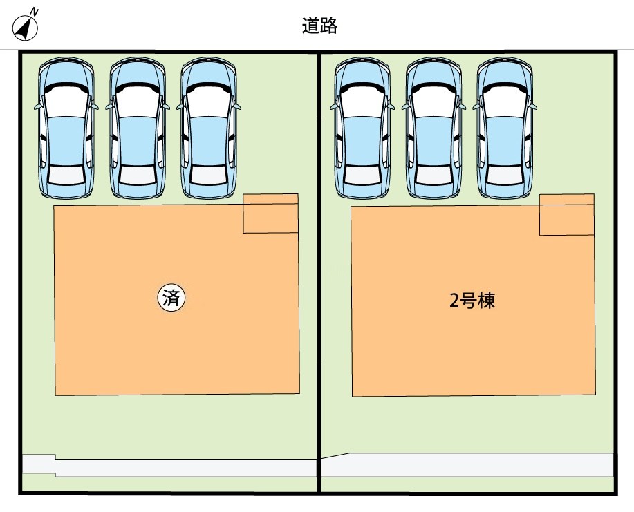 柏原市高井田　第3期　2号地 区画図