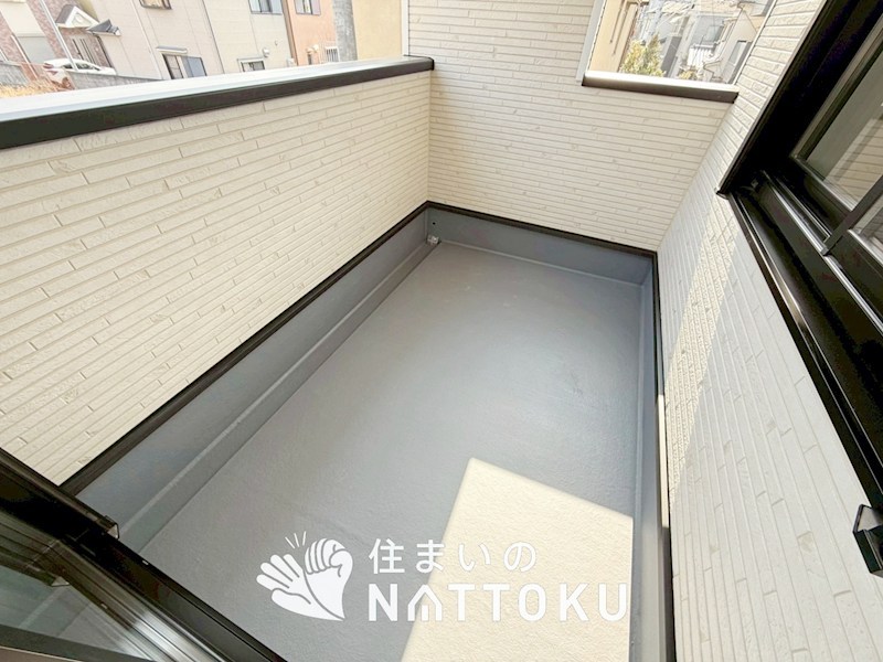 松原市上田　第2期　3号地  現地写真（バルコニー）