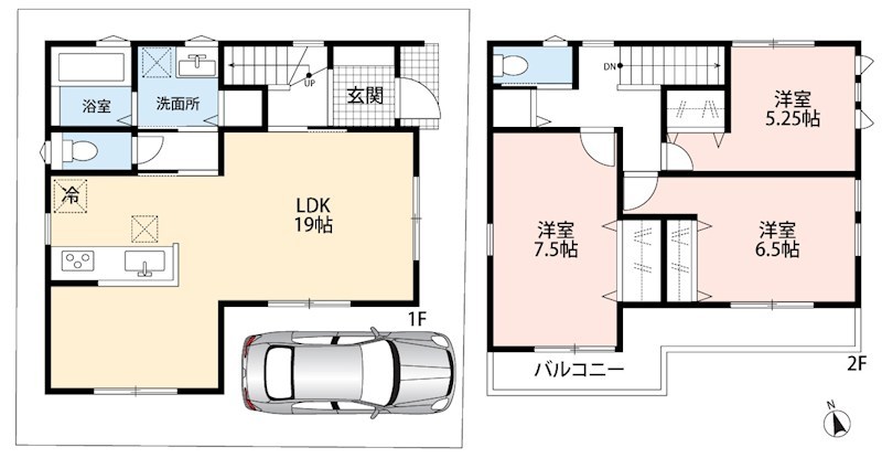 寝屋川市葛原　第2期 間取図・土地図
