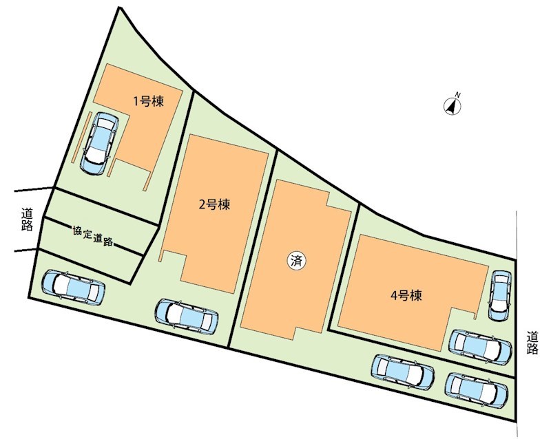 堺市東区南野田　第1期　4号地 区画図