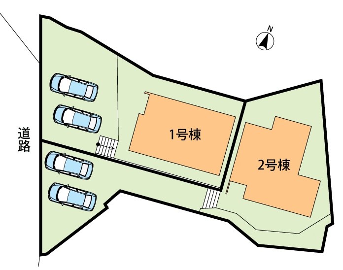 枚方市菊丘町　第1期　2号地 区画図