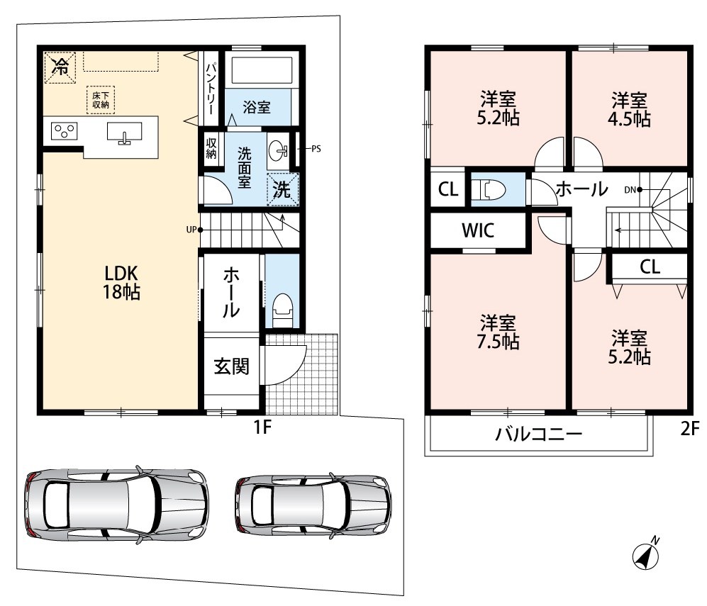 藤井寺市小山　第1期　3号地 間取図・土地図
