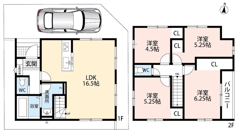 京都市伏見区向島立河原町　第4期 間取図・土地図