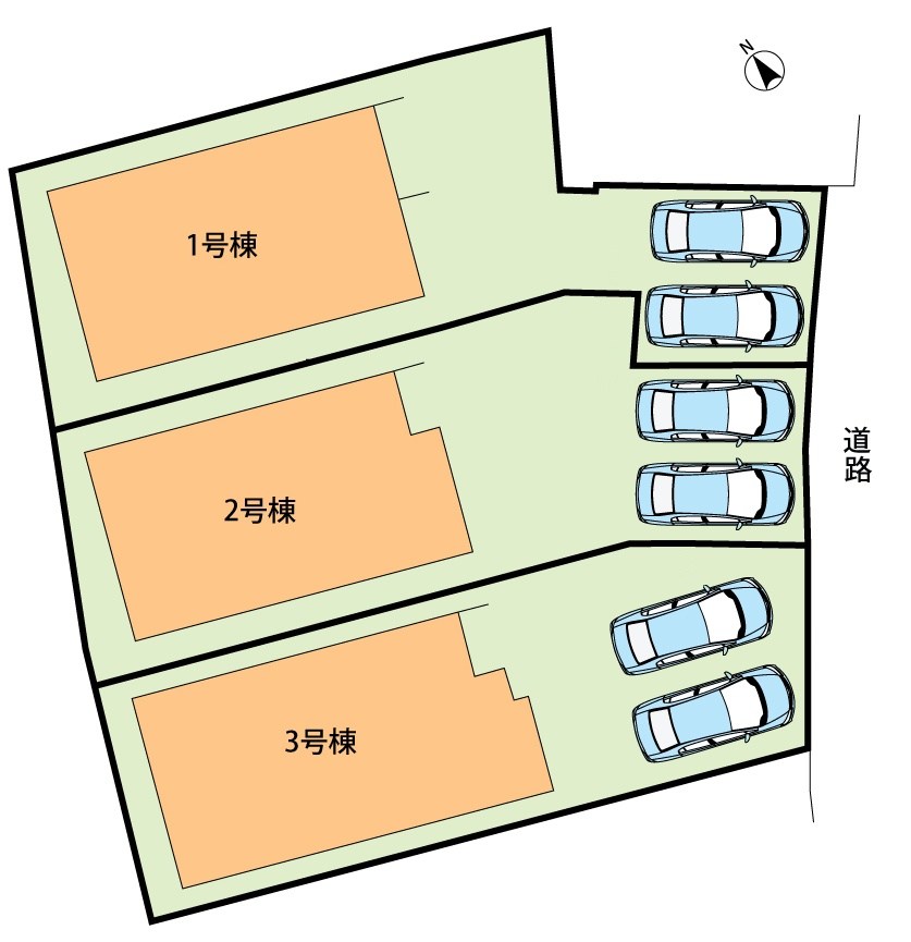 甲賀市水口町八坂　3号地 区画図