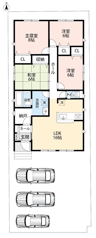 阪南市自然田　第3期 間取図・土地図