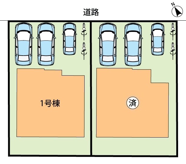 枚方市長尾東町　第2期　1号地 区画図