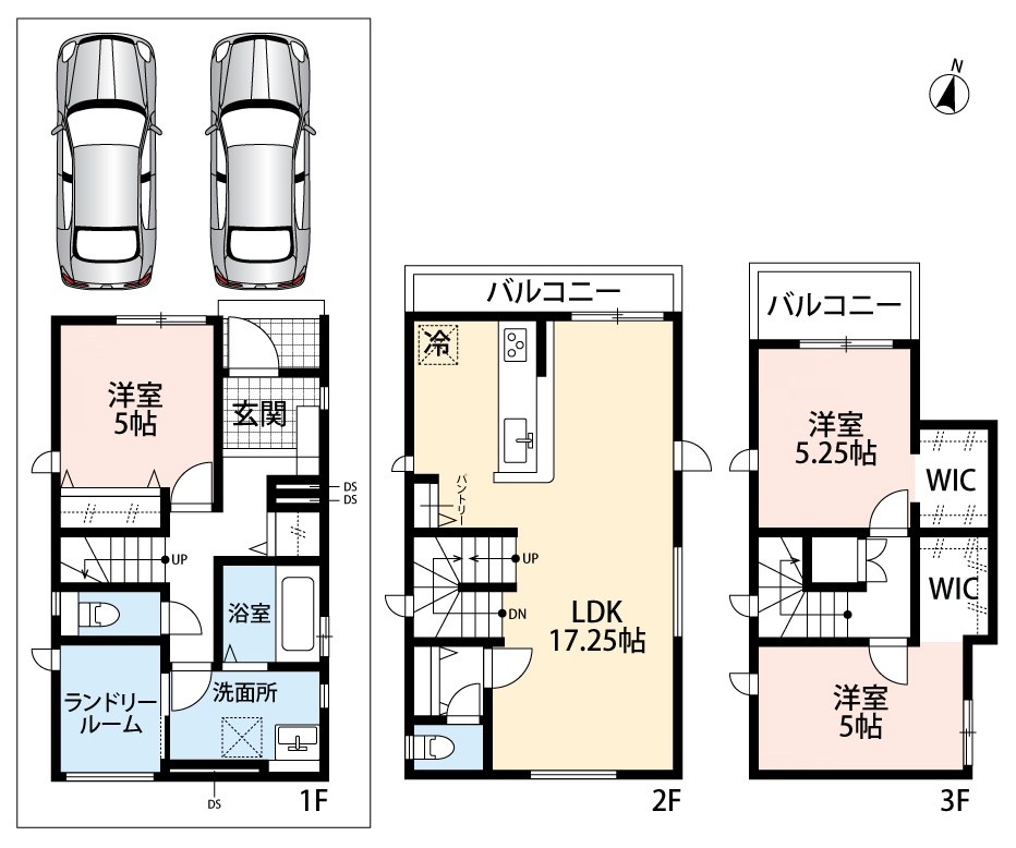 京都市山科区上花山桜谷 間取図・土地図